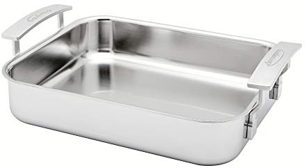 Demeyere Industry 5-Ply 12.5-in Stainless Steel Lasagna Pan