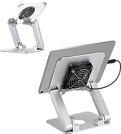KABCON Surface Pro Tablet Stand with Quiet Cooling Fan for Microsoft Surface & iPad Pro/Air/Mini,Samsung Galaxy,Up to 13'' Tablets