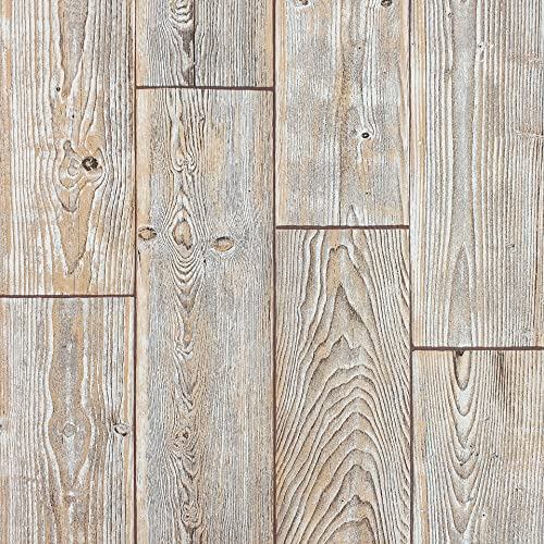 Selbstklebende Bodenfliesen 30,5x30,5 cm | PVC Bodenbelag wasserfest und pflegeleicht | Klebefliesen Boden für kreative Gestaltung | Dekorfliesen für Zuhause | Rustikal Eiche 5m² – 55 Stück