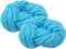 Maxee Sperrige Armstricken Wolle 500g (2 * 250 g), Bulky ArmStricken Wolle Roving, Grobe Isländische Wolle Core Yarn Garn, Grobstrick Weiches Wollgarn Decke Stricken für DIY Sofa Decke- Lake Blue