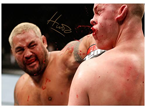 Mark Hunt The Super Samoan | Fotodruck Poster | vorsigniert | Pro Glanzpapier | Größe: A4 (21 x 29,7 cm)