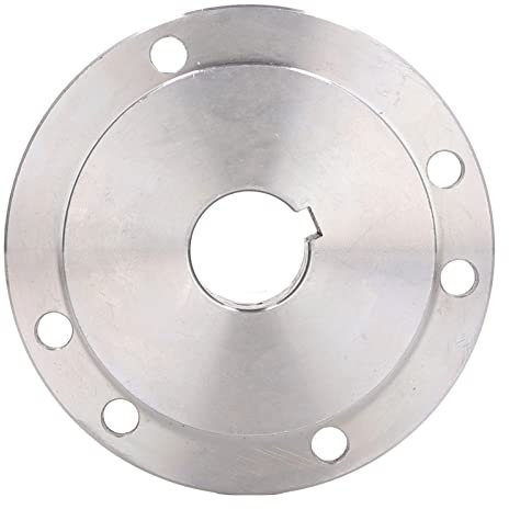 Flangia Mandrino, Misura Standard Resistente all'usura Finitura Brillante Acciaio Al Manganese 125 Mm Flangia Tornio 6 Fori di Montaggio per K11-125 K12-125 K72-125 (16 mm)