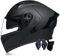 Motorradhelm Motorrad Klapphelm Für Männer Und Frauen Mit Doppelscheib Vollgesichts Motorrad Rennhelm DOT/ECE-Zugelassener Moped Street Racing Motocross Helm 4,XXL:63-64CM