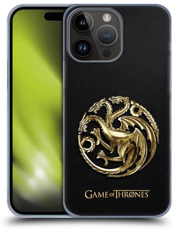 Head Case Designs Offizielle HBO Game of Thrones Gold Targaryen Embossed Sigils Harte Rueckseiten Handyhülle Hülle Huelle kompatibel mit Apple iPhone 15 Pro Max