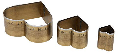 3 Stück Leder Stanzform Set, Legierter Stahl Leder Stanzschablone, Verformungsschutz Schneidform Stanzer Puncher Werkzeug für Handgefertigtes DIY Lederhandwerk(Heart)