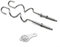 Pour batteur à œufs pour Kenwood de rechange avec fouet à main (2 baguettes)