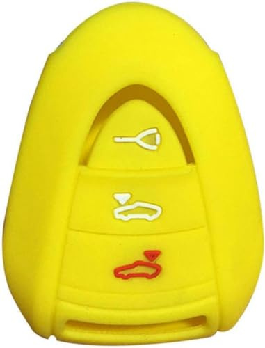 ONNAT Silikon-Schlüsselhülle, Autoschloss-Schlüsselhülle, für Porsche 911 997 Boxster 987 für Cayman