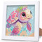 OSLEY Diamond Painting Kinder Set, 5D DIY Cartoon Diamant Painting Bilder, 15x15cm Leinwand und mit 18x18cm Bilderrahmen für Kinder und Mädchen, Erwachsene geeignet