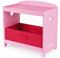 Table a Langer Rose en Bois Mademoiselle garnie + Matelas - 43.8 x 25 x 43.2 cm (lxlxh) - Set Accessoire poupée Poupon et Carte Animal - mobilier