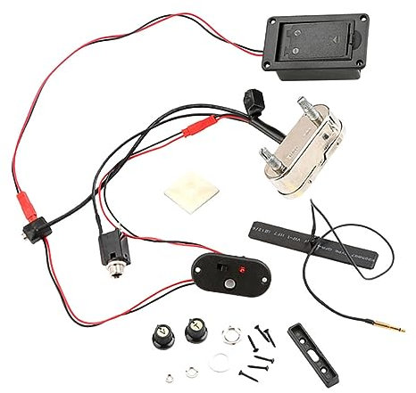 ibasenice 1satz Cello Pickup Piezoelektrische Tonabnehmer Für Cello Mit Unabhängigen Mikrofon Lautstärke Und Klangreglern Für Resonanzboxen Von Streichinstrumenten