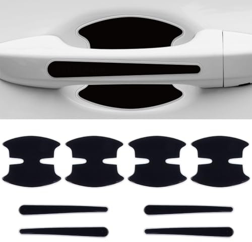 HFFTYU 8Pcs Car Door Handle Protectors, for Land Rover Range Rover Evoque 2013-2018 Films Anti Scratch Car Bowl Paint Protection Protector Cover,A