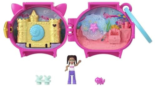 Polly Pocket Kuscheltiere Kompaktes Spielset GYV99 - Axolotl Hxx22