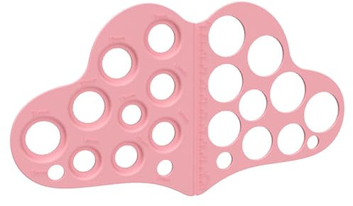 Nipple Ruler with Soft Ruler - Flange Sizing Measurement Tool for Breast Pump | Breast Pumps Sizing Tool | Nipples Measuring Card Tool for New Mums & Women | Silicone Flange Size Measure