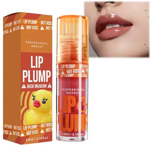 Stück Feuchtigkeitsspendender Lipgloss, Glitzer-Lipgloss, Farblos on Lip Glow Oil Durchsichtig, Pflegender Glänzend-Lippenstift für Spröde, Trockene und Rissige Lippen lipmask1 (9)