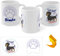 CREATIVASS Taza Raza de Perros Con Nombre Personalizado en Cerámica Diseño Orginal y Divetido Taza Desayuno. (Salchicha)