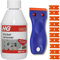 Sticky Stuff Remover with Amara Plastic Scraper & 10 Blades - HG Sticker Remover 300ml & Plastic Scraper - Sticker Remover, Sticky Label Remover, Adhesive Remover, Glue Remover and Car Sticker Remover