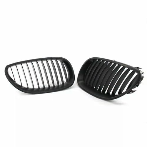 YCYHMHH Kühlergrill für BMW E60 E61 5er-Serie 2003–2010, Mattschwarz, 2 Stück