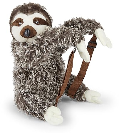 Mousehouse Gifts Entzückende Plüsch-Rucksäcke in vielen Charakteren – Bär, Affe, Lamm und Panda, Einhorn, Kaninchen, Hund, Elefant, Faultier – weich, kuschelig und leicht für Kinder