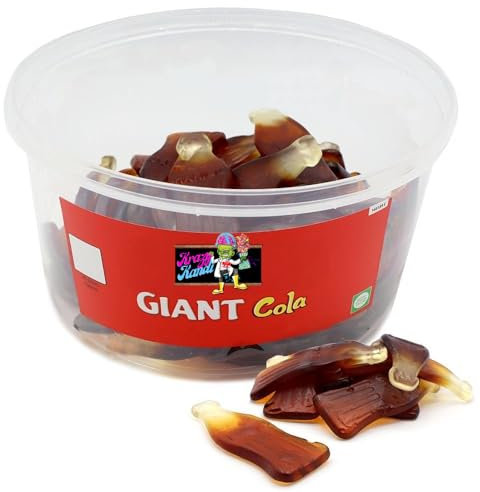 Bulk Retro Sweets for Haribo Lovers – Pick & Mix Party Candy Tubs – Variety of Fruity Jelly, Fizzy, Gummy Sweets – Perfect for Parties, Events, Gifts (Giant Cola Tub 720G)