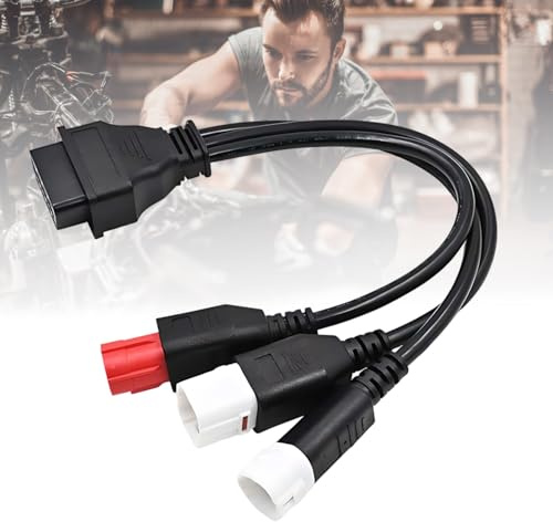 OBD2 Diagnosekabel OBD2 Kabel Adapter 3 4 6 Pin, 3 in 1 Motorrad OBD Kabel Diagnosegerät, Motorrad OBDII Diagnose Adapter Kabels Diagnosewerkzeuge für Yamaha und Meisten Anderen Motorräder