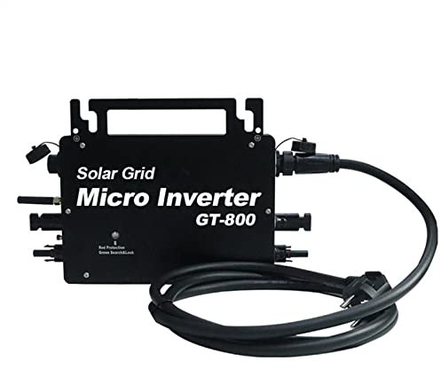 Onduleur à onde sinusoïdale pure, 2023 Mise à niveau 800W Micro onduleur Solaire Grille Cravate Onduleur Contrôle Micro Onduleur Contrôleur d'onduleur solaire DC à AC 120 230 Identification automatiqu