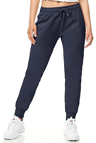 ROSS CAMP Jogginghose Damen - Sporthose Frauen Baumwolle, Trainingshose Fitness High Waist, Sweatpants Slim Fit Freizeithose Lang, Jogging Hose Laufhosen Modern