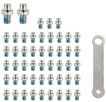 FIRSTXIU 50 Pcs Roadbike Pedalschraube 4mm Gewindeschrauben Stiftnägel Fahrrad Pedal Spikes Fahrradzubehör Leicht Zu Verwendende Gewindeschrauben Stiftnägel