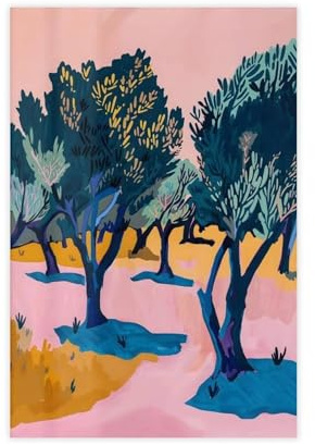 Olivenhain-Gemälde, Olivenbaum, Toskana, Kunst, Leinwand, Poster, Wandkunst, Dekordruck, Bild Gemälde für Wohnzimmer, Schlafzimmer, Dekoration, 40 x 60 cm