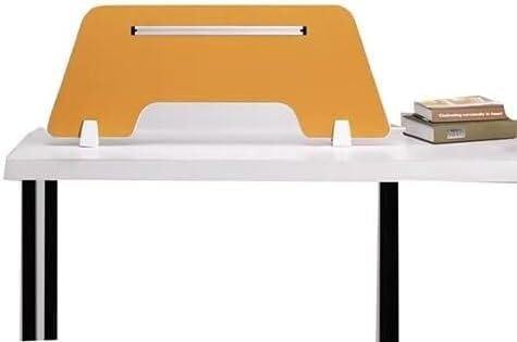 Kanduo Desk Privacy Divider Panel, Acoustic Freestanding Noise Reducing Partition With Support Feet(Orange,30X120X0.5CM)