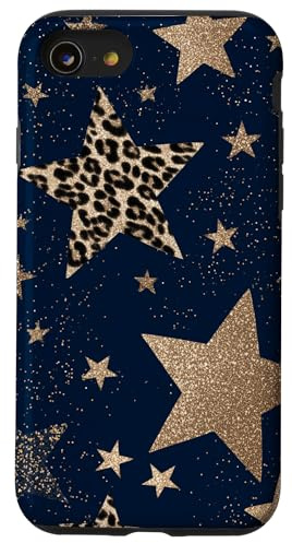 Leopard Star Y2K Handyhülle Trend Nachthimmel Look Hülle für iPhone SE (2020) / 7/8