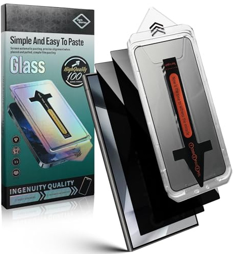 LiiLaa für Samsung Galaxy S24 Ultra 5G für Panzerglas Sichtschutz | 2 Stück [28°Privacy] 9H Anti-Spy Blickschutz, Blasenfreie Installation, Bruchsicher, Hüllenkompatibel, Anti-Fingerabdruck