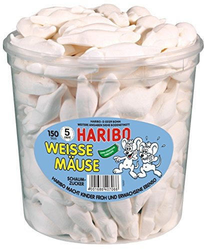 Haribo Weisse souris Dose, 2-pack (2 x 1050g)