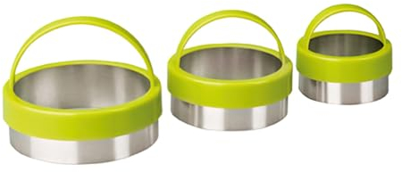 Ibili Set 3 Cortapastas Lisos C/ASA ESTAÑADOS, Stainless Steel