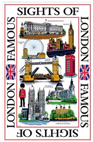 Elgate Sights Of London Tea Towels