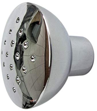 1 Stück Möbelgriff Möbelknopf für Schranktür o. Schublade, schönes Design, Messing verchromt poliert, + Schraube, ø= 33mm, Höhe = 31mm, Sockel-ø = 14mm, absolut hochwertig, Art.-Nr. 6802-96
