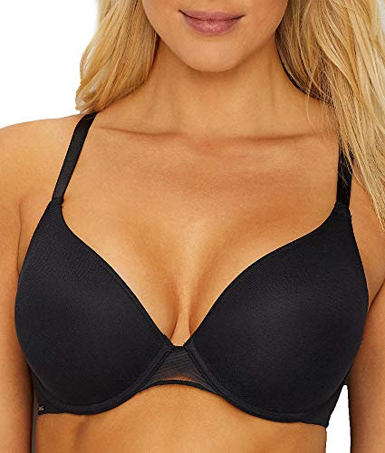 Chantelle Women's C Full Coverage T-Shirt Bra with Smoothing Back, Black, 38F