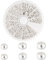PandaHall Elite Über 1800 Stücke Messing Rohr Crimp Perlen Cord Endkappen Durchmesser 2mm 2.5mm 3mm Schmuckherstellung Silber