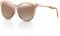 ipow Polarisierte Retro Vintage Katzenauge Sonnenbrille für Damen Herren verspiegelt 400 UV Sonnenschutz (Braun-Diamant Deko)