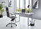 BMG-Moebel.de Büromöbel komplett Set Arbeitszimmer Office Edition in Lichtgrau/Weiß Hochglanz (Schreibtisch klein)