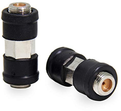 Outdoor Coaxial Cable Connector, 2-Pack RG6 Coax Coupler Barrel, F Female to Female Extension Connector 3GHz Weatherproof for Outdoor RG6 Cable, TV Cable