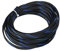 Othmro Manicotto flessibile in rete metallica in PET da 5 m, colore nero e blu, per cavi audio TV e PC, da animali domestici che masticano e strappano
