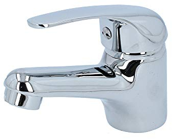 VBChome Waschtisch Armatur verchromt Strahlregler Sehr Klein Keramikkartusche Badarmatur Hochdruck-Armatur Einhebel Einhebelmischer Waschbecken-Armatur