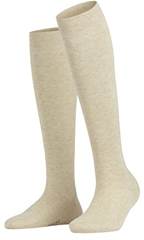 FALKE Women's Family Knee High Socks, Sand, 5-7.5