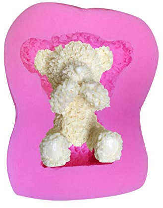 Teddybär Silikonform, Karten Und Ton, Trennmittel Silikon,Fondant Silikonform Moulessilicone Chocolat for Cake Fondant