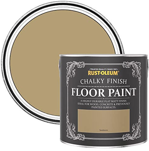 Rust-Oleum Yellow Scratch-Resistant Floor Paint in Matt Finish - Sandstorm 2.5L
