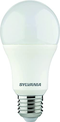 SYLVANIA LED-Lampe, E27 Sockel, 1521 Lumen, homelight (2700 Kelvin), 11 Watt Leistung, 15000h Lebensdauer, 60mm Durchmesser, 120mm Länge, weisser Kolben, 4er Pack