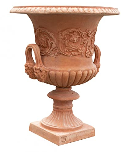 Biscottini Terracotta blumentopf groß 60x60x72 cm | Amphore Garten auf Made in Italy | Terrakotta blumentöpfe | Blumentopf Gross