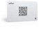 TAPiTAG NFC Tag + QR kontaktlose digitale Visitenkarte aus Kunststoff (Silber)