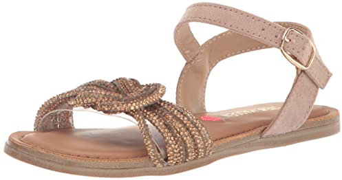 Steve Madden Adore Flache Sandalen für Mädchen, Bronze, 1 Little Kid