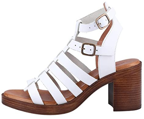 Hush Puppies Female Gloria Gladiator Sandal, White, 4
